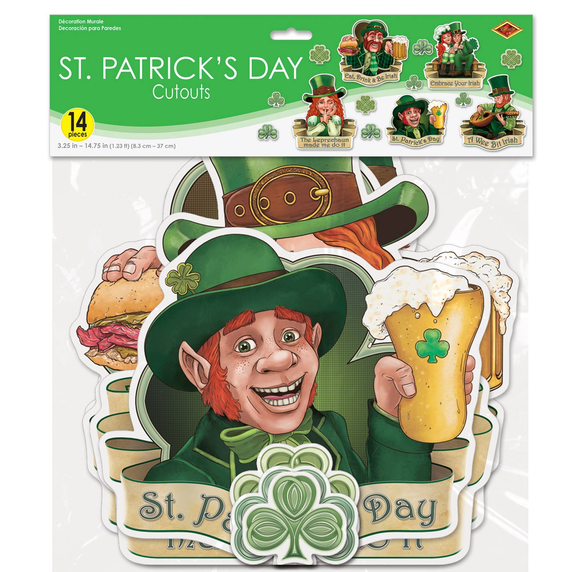 Beistle St. Patrick's Day Cutout Set